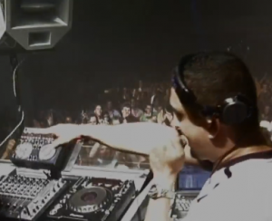 Abe Duque playing live at the Space Club in Ibiza